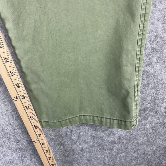 Rails Chino Pants Mens 32x30 Green Twill Flat Front Straight Casual Preppy - Picture 6 of 14